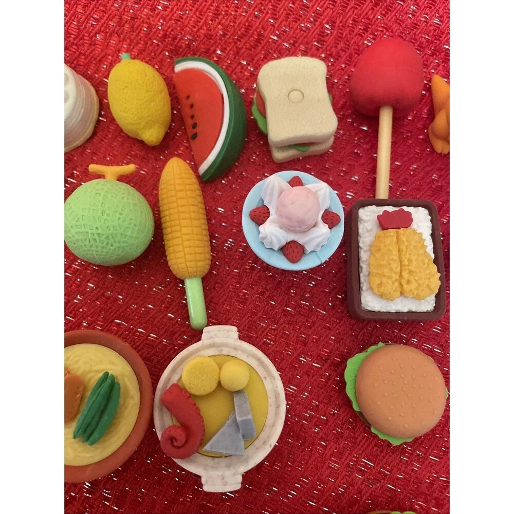 40 Japanese Iwako Erasers Mixed Food Animals  Products